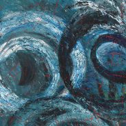 Blue-with-orange-specks